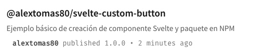 Paquete publicado en NPM